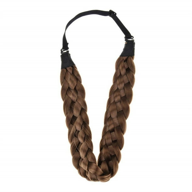 Fashion Synthetic Wig Braided Hair Band Elastic Twist Headband Princess Hair Fashion Synthetic Wig Braided Hair Band Elastic Twist Headband Princess Hair